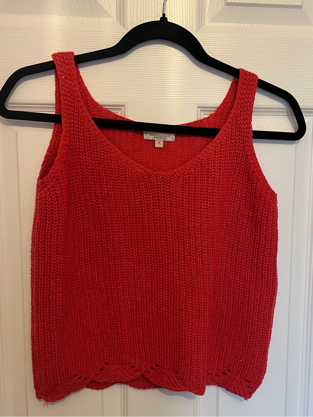 Red Knit Tank Top